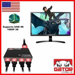 4K HDMI 2.0 Cable Repeater Mirror Splitter Amplifier HUB Box 3D 1 In 4 Out 1×4