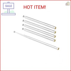 Uxcell 5 Sections Telescopic Antenna, 12 Inches 310mm Long for AM FM Radio TV, 5