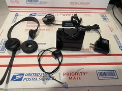 Plantronics CS510 Working Headset WH300 With Base C052 And Cords – Black Check