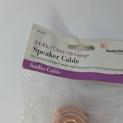 RadioShack – 24-Foot Speaker Cable – 18-Gauge – Tinned Stripped End Vintage