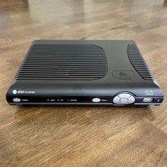 AT&T U-VERSE CISCO ISB7005 WIRED/WIRELESS TV RECEIVER WITH REMOTE & POWER CORD
