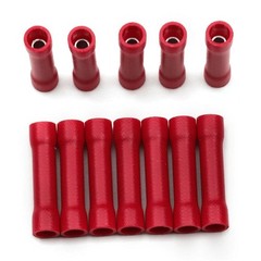 1000pcs Red Fully Insulated 22-16AWG Wire Crimp Butt Connectors Splice Terminals