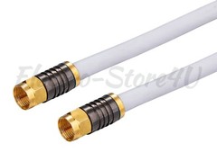RG6 Coaxial Digital Cable Quad Shielded Satellite TV Antenna Coax Dish Video HD