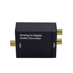 RCA to Optical Audio ADC 96KHz 24-bit Sampling Aluminum Body for Laptop/Receiver