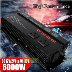 6000W 5000W 4000 Watt Pure Sine Wave Inverter For Off Grid Solar Panel Kit 4 USB