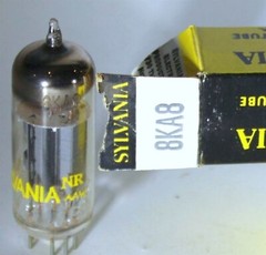 8KA8 TUBE SYLVANIA NIB TESTED & BOXED VINTAGE COMMERCIAL SURPLUS