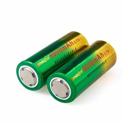 2PCS Skywolfeye 26650 Battery 3.7V Li-ion Rechargeable Batteries Cell For Torch