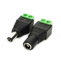 5 Pairs 10pcs Male & Female 5.5mm x 2.1mm DC Power Connector Jack Plug 12V 24V