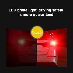 For GMC Savana 1500 1996-2014 2X RED LED Brake Light Bulb High Mount Stop Light