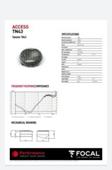 Focal Access 165AS3 , Aluminum pods for Focal Access Midrange and Tweeters..