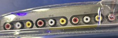 GE 3 Device Audio/Video AV Switch Component Video Stereo Audio Game 3 in 1 out