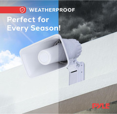 Weather Proof PA Speaker Horn CB Radio Indoor Outdoor Siren Game Call 50W 6 Inch