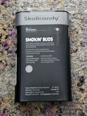 Skullcandy NEW SMOKIN’ BUDS In-Ear only Wired Headphones – Skull Black