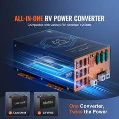 VEVOR RV Converter 45 Amp 110V AC to 12V DC RV Power Converter Battery Charger