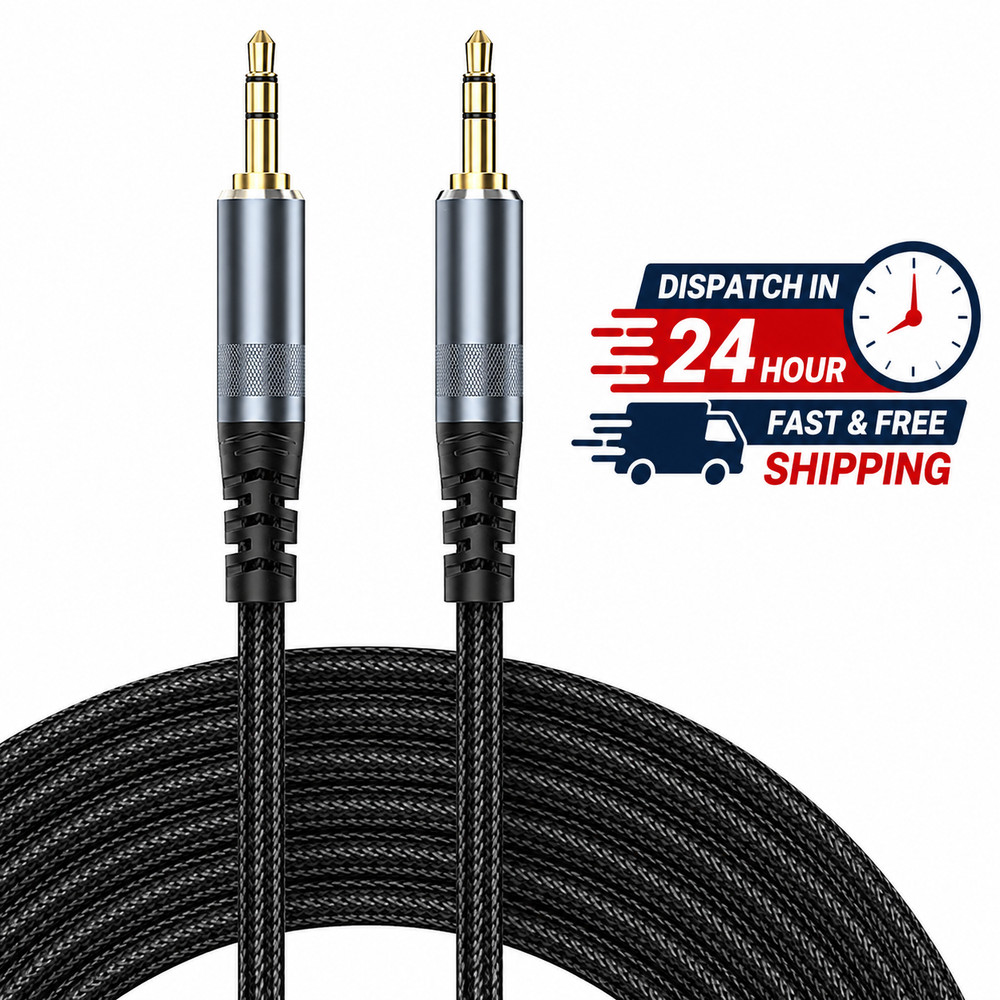 AUX Cable 10Ft, 3.5Mm Audio Cable Long Aux Cord Male to Male 10 Feet Auxiliary H