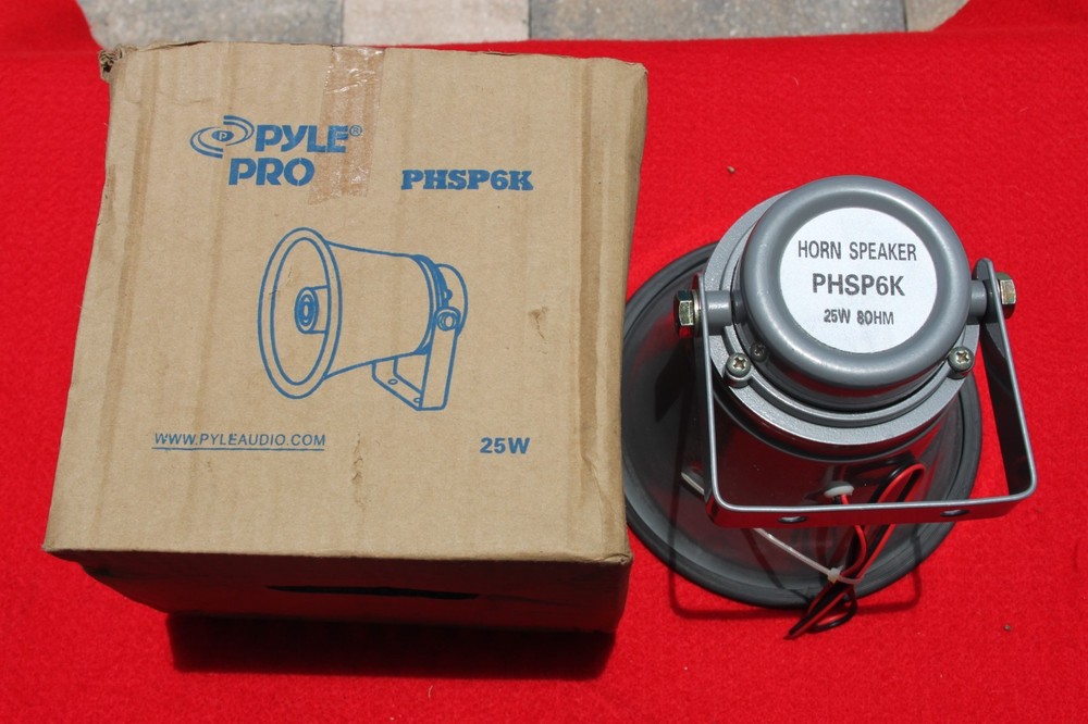 Pyle PHSP6K 6.3″ 50 Watt Waterproof Home PA Horn Speaker (Open Box)