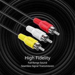 3 RCA Extender Extension Cable (6 Feet) – 3RCA Male to Female