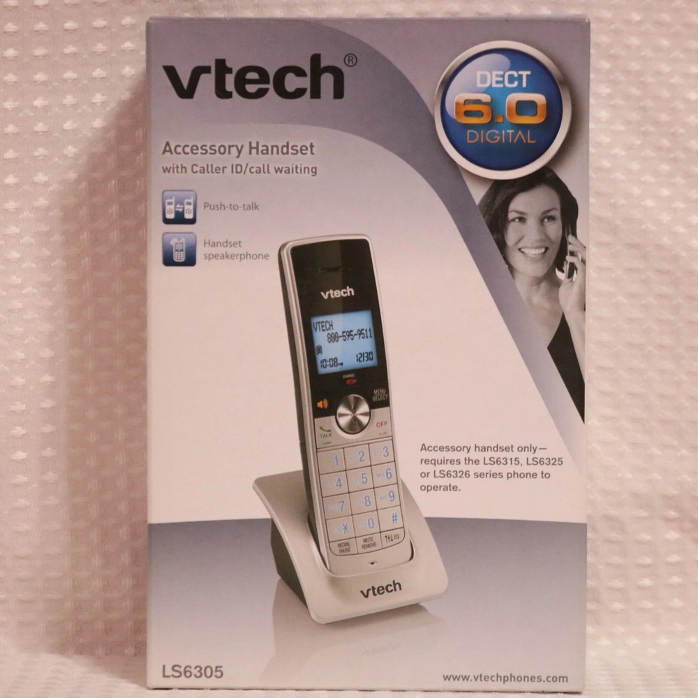 VTech LS6305 DECT 6.0 Accessory Handset – Unopened New In Box – Cordless Phone