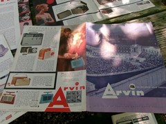 Several Arvin Car Radio Advertising Brochures or Leaflets, Good Stored Condition