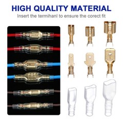 900X Assortment Male Female Spade Terminals Electrical Wire Crimp Connectors Kit