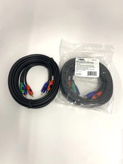 Vanco *LOT OF 2* RGB Triple Component RCA Video Cables 12 ft – 24k Gold O2 Free
