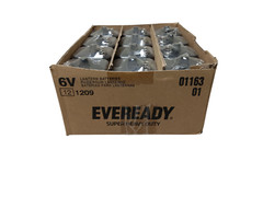 Lot Of 12 Eveready (1209) Lantern 6 Volt Battery Heavy Duty Spring Top – Sealed!