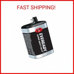 EVEREADY 6V Battery, Super Heavy Duty 6 Volt Battery, 1 Count