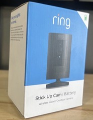 Ring Stick Up Cam Battery – Indoor/Outdoor Smart Security Camera, Black New*