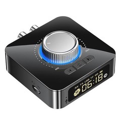 LED Bluetooth 5.0 Receiver Transmitter Wireless 3.5mm AUX to RCA HiFi Adapter B