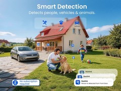Reolink Argus PT Ultra 4K 8MP Battery Solar Security Camera WiFi 360° Pan Tilt