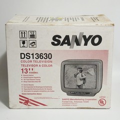 NEW CRT TV 13″ Sanyo DS13630 Remote Manual 1998 Gaming – Open Box New Old Stock