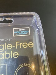 VIBE 6ft Tangle-Free Fiber Cable HDMI High Speed w/Ethernet NIP