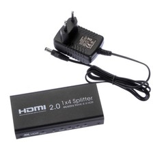 UHD 4K 60Hz HDMI 2.0 Repeater Amplifier Splitter Box Hub HDR 1080P 1×4 1In 4Out