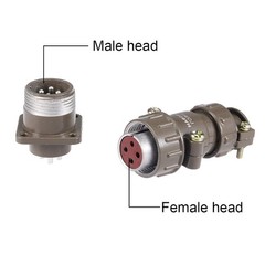 uxcell Aviation Connector, 20mm 4P 25A 250V P20-4 Waterproof