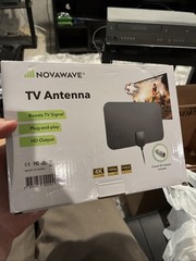 Novawave Antenna TV Boost Signal Plug And Play New In Box