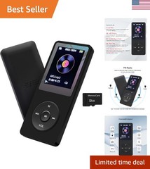 MP3 Player 32GB with Speaker Earphone Portable HiFi Lossless Sound MP3 Mini M…