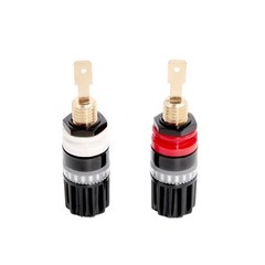 2PCS Brass Speaker Binding Post Audiophile Amplifier Speaker Terminal Connector