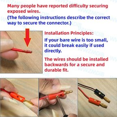 WWZMDiB 4mm Banana Plugs Stackable Connectors for Speaker Wire (12Pcs/6pair G…
