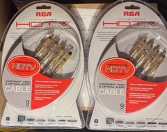 RCA HDTV Component Video & Optical Audio Cable 9 ft – Lot of (2) HD9CHP / NIP