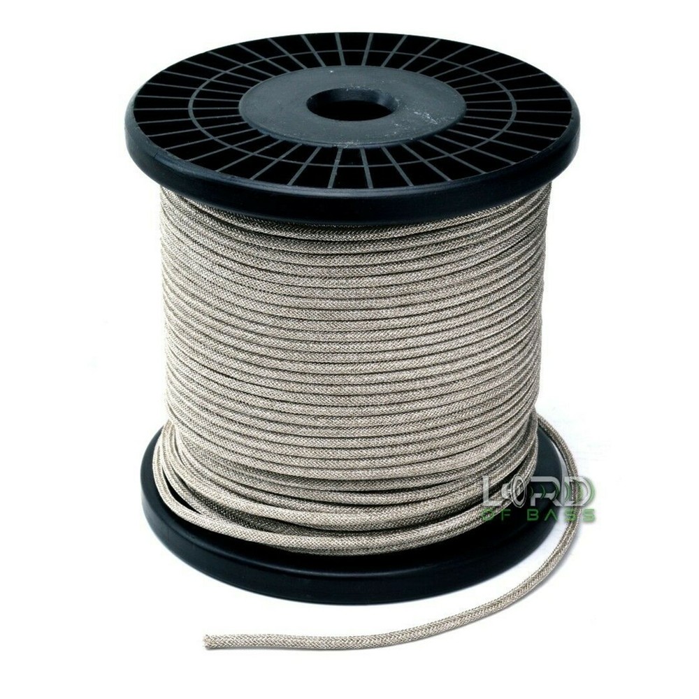 700 Watt 1 ft. Braided Tinsel Lead Wire Subwoofer 0.63″ (1.6mm)