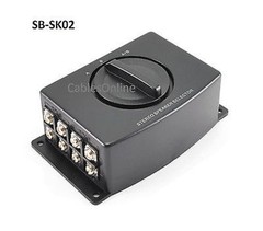 2 Way (1-in 2-out) Stereo Speaker Wire Screw-Type Switch Box, SB-SK02