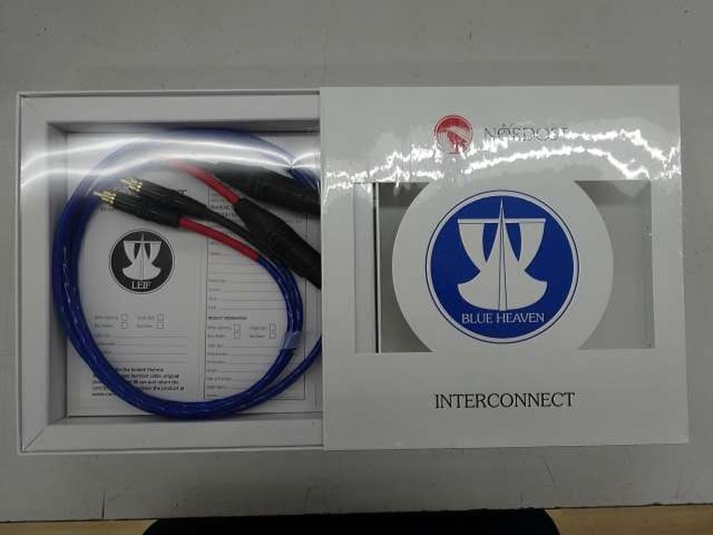 NORDOST BLUEHEAVEN Canon-RCA 1M Used by previous owner for about 2 hours