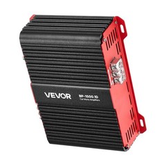 VEVOR Monoblock Car Amplifier Class D Subwoofer Amplifier 1500W RMS 1/2/4 Ohm