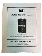 MFJ-269C Antenna Analyzer HF/VHF/UHF w/Soft-Side Case, AC Power Cord, and Manual