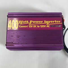 Rally 400 Watt Power Inverter 12V DC To 120V AC No. 7274 Purple