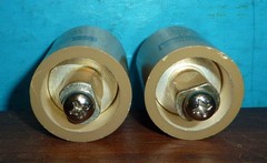 2 ITT Jennings J1HT-57 Doorknob Capacitors 100pf@15kV N750