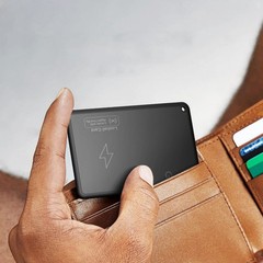 Black Wireless Charging Smart Card Tracker ABS Wallet Tracker Tracking Device