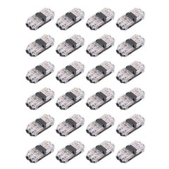 24 Pack 2 Pin Wire Connector Quick Splice Solderless For Automotive 18-22 Gauge