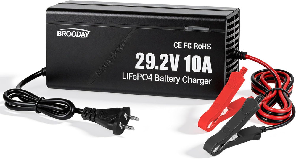 24V 10A Lifepo4 Battery Charger, 29.2V Lithium Battery Charger, Fast Charging, O