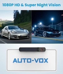 AUTO-VOX Solar Wireless Backup Camera 5″ 1080P Monitor+ 1/2PCS Rear View Cameras